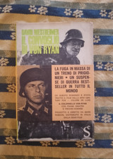 il convoglio di von ryan - David westwheimer 1.ED 1965 AUTOGRAFATA