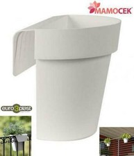 VASO Euro3plast fioriera up bianco cm.25 balcone con riserva d'acqua terrazzo