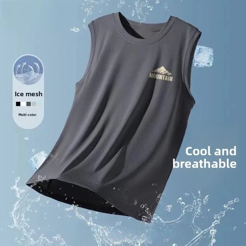 Canotta uomo maglia seta