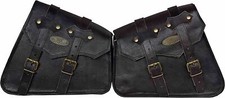 Borse Laterali In Pelle Per Moto Sinistra E Destra - 1 Paio Di Borse A Sella
