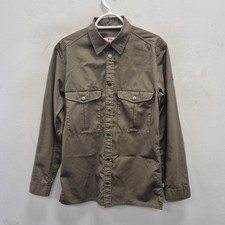 Camicia Fjallraven Groenlandia G-1000 verde kaki sovracamicia vestibilità regolare taglia small