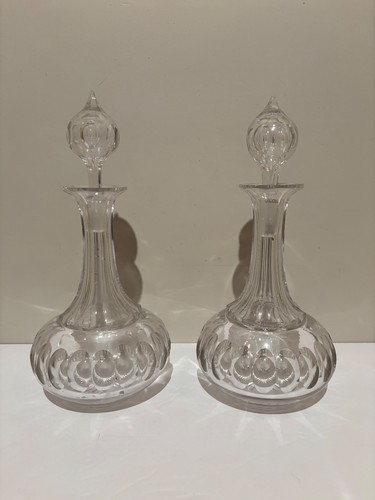 Coppia antichi decanter - coppia,