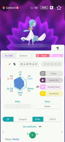 Gardevoir 6iv shiny pronto per - gardevoir,
