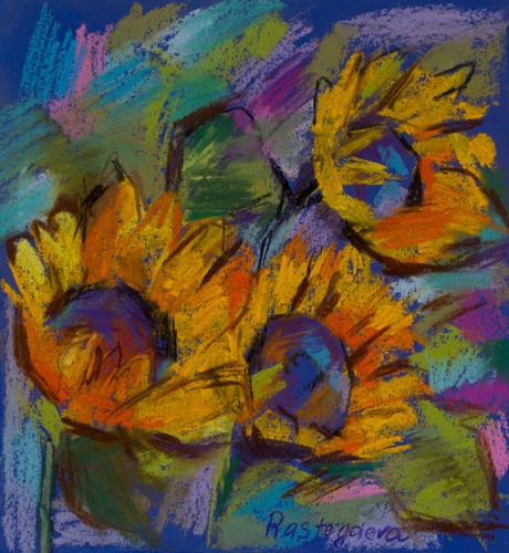Girasoli gialli sulla - , carta