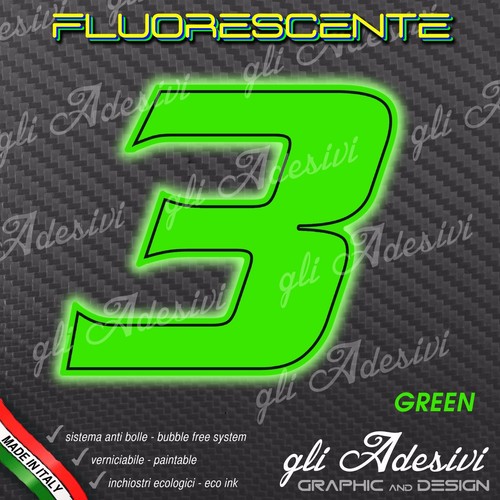 Adesivo stickers numero moto - adesivo, 3