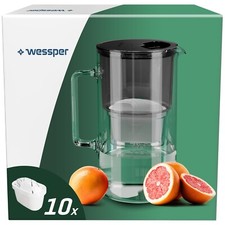 Caraffa filtrante in vetro da