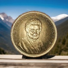 Repubblica Italiana 200 Lire MONTESSORI FAO Italia 1980 FDC