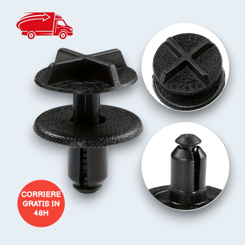 10x clip fissaggio - , nylon