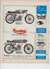 advertising Pubblicità brochure MOTO MONDIAL 48 SS-RECORD 03 EPOCA MOTOITALIANE