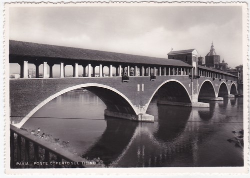 Pavia ponte coperto sul - pavia,