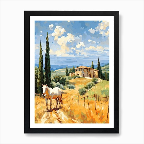 Quadro cavalli toscana - cavalli,