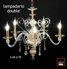 LAMPADARIO CRISTALLO 5 LUCI