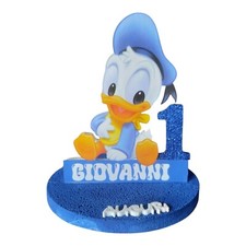 Sagoma Polistirolo con Nome e Numero Paperino Baby feste Compleanno Bambini
