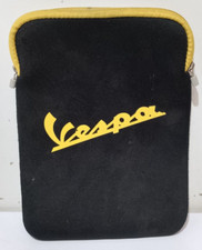 Borsa Porta documenti VESPA nera scritta gialla ottimo stato