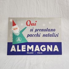Cartello da vetrina e parete ALEMAGNA Qui si prenotano pacchi natalizi