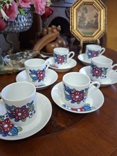 6 Tazzine Caffè Porcellana  Richard Ginori Vintage