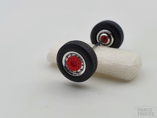 Herpa set ruote cromo rosso - herpa,
