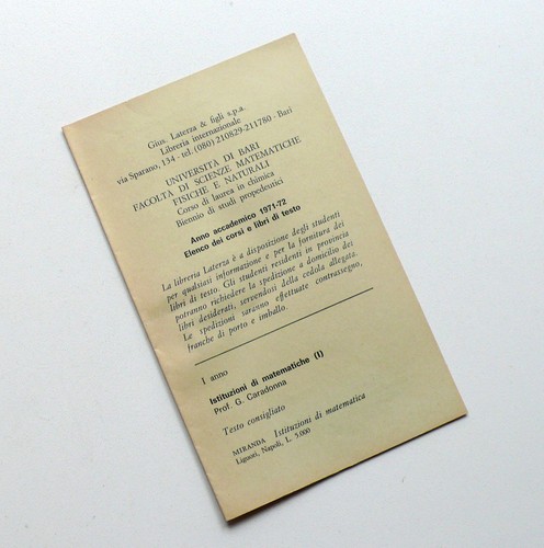 Universita bari 1971 - bari, 1971-72