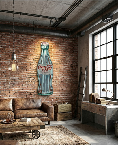Quadro coca cola pop light - cola,