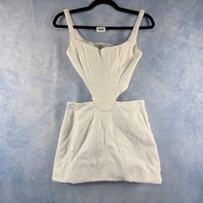 Mini Abito Zara Bianco Denim
