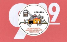 Adesivo Vintage Sticker Aufkleber Autocollant POLIGOM Gomma Liquida