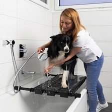 Skund | DogShower 80 cm L | In Alluminio | Doccia per Cani | Vasca da Bagno per Cani