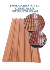 LAMIERA GRECATA  FT 636 COPERTURA IDEALE PER SOTTOCOPPO 1030 MM