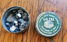 Rarissima Radio d'epoca Galena Tin Foote Mineral Co Philadelphia con Galena Rocks
