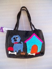 BORSA RETTANGOLARE A SPALLA LANA COTTA CANE ETNICO NEPAL