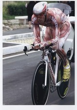 Maglia ciclismo da collezione firmata M.CIPOLLINI autografata al Giro 2001