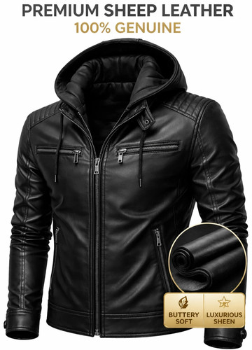 Giacca biker uomo - , nera