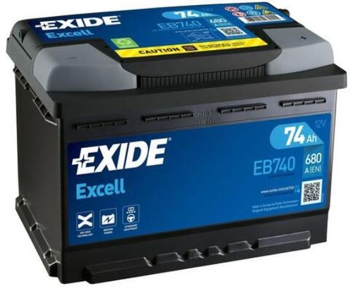 Batteria exide eb740 excell - batteria,