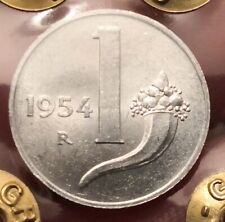 Moneta 1 Lira 1954, Italia