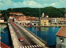 CPA AK Mandal- View of the town with the bridge NORWAY (830335)