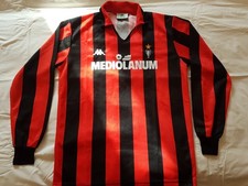 Maglia calcio vintage Milan 1989/90 marca Kappa Sponsor Mediolanum 