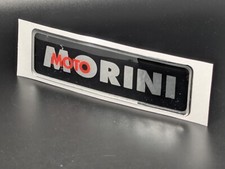 MOTO MORINI LOGO NERO ADESIVO 3D SIGLA EMBLEMA FREGIO STEMMA SCRITTA BADGE TARGA