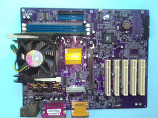 ECS- P4VXAD+ CPU P4 2,4GHZ+512 MB DDR400- TESTATA FUNZIONANTE