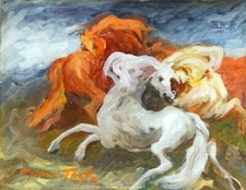 GIANNI TESTA - OLIO SU TELA 