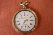 ANTICO OROLOGIO DA TASCA REGULATEUR MISURA GRANDE 62 MM EPOCA '900 FUNZIONA