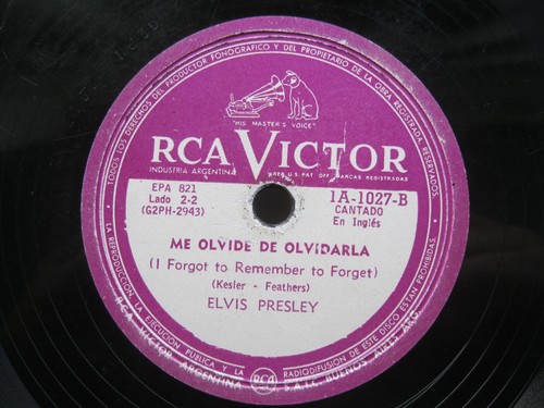 Elvis presley rpm forgot - i,