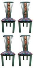 set of four designer chairs