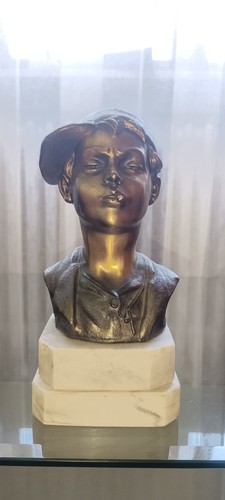 Busto bronzo scugnizzo - bronzo, “scugnizzo