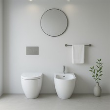 Sanitari bagno filomuro a