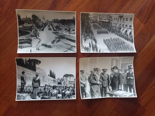 Lotto foto mussolini - foto, parata