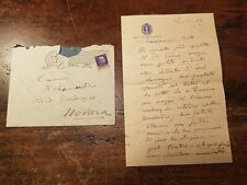 LETTERA AUTOGRAFA DI CANONICA PIETRO