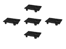 5 pezzi pallet in plastica 60 x 40 cm 1/4 misura europallet tavolozza display