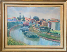 FELISATI VITTORIO (Mestre, 1912 - Venezia, 2004) PAESAGGIO olio su tela 1956 cm