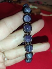 "Bracciale Modello Tamashii in Ametista: Attira Fortuna, Armonia e Eleganza!"