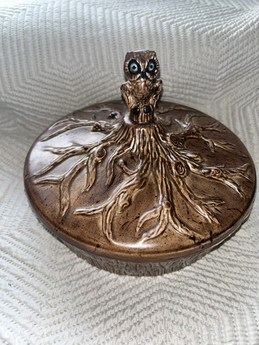 Handmade vintage 1970s owl - vintage,