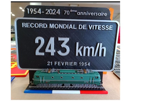 Plaque record mondial - record,